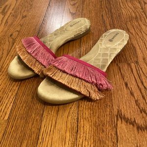 Birdies Sparrow Fringe Sandal Slippers